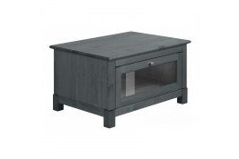 Стол кофейный Рауна из массива сосны (графит)